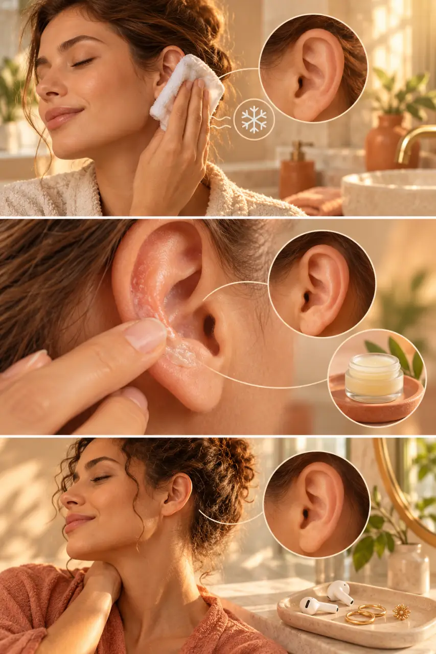 Eczéma de l’oreille : 3 gestes maison prudents, sans toucher au conduit auditif