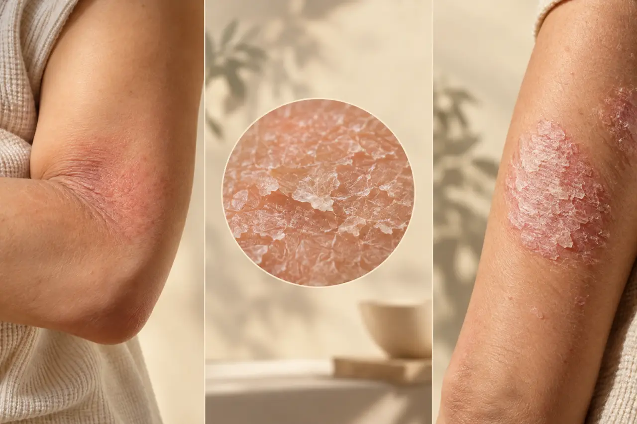 Eczéma ou psoriasis : les signes qui orientent entre plis, squames et plaques
