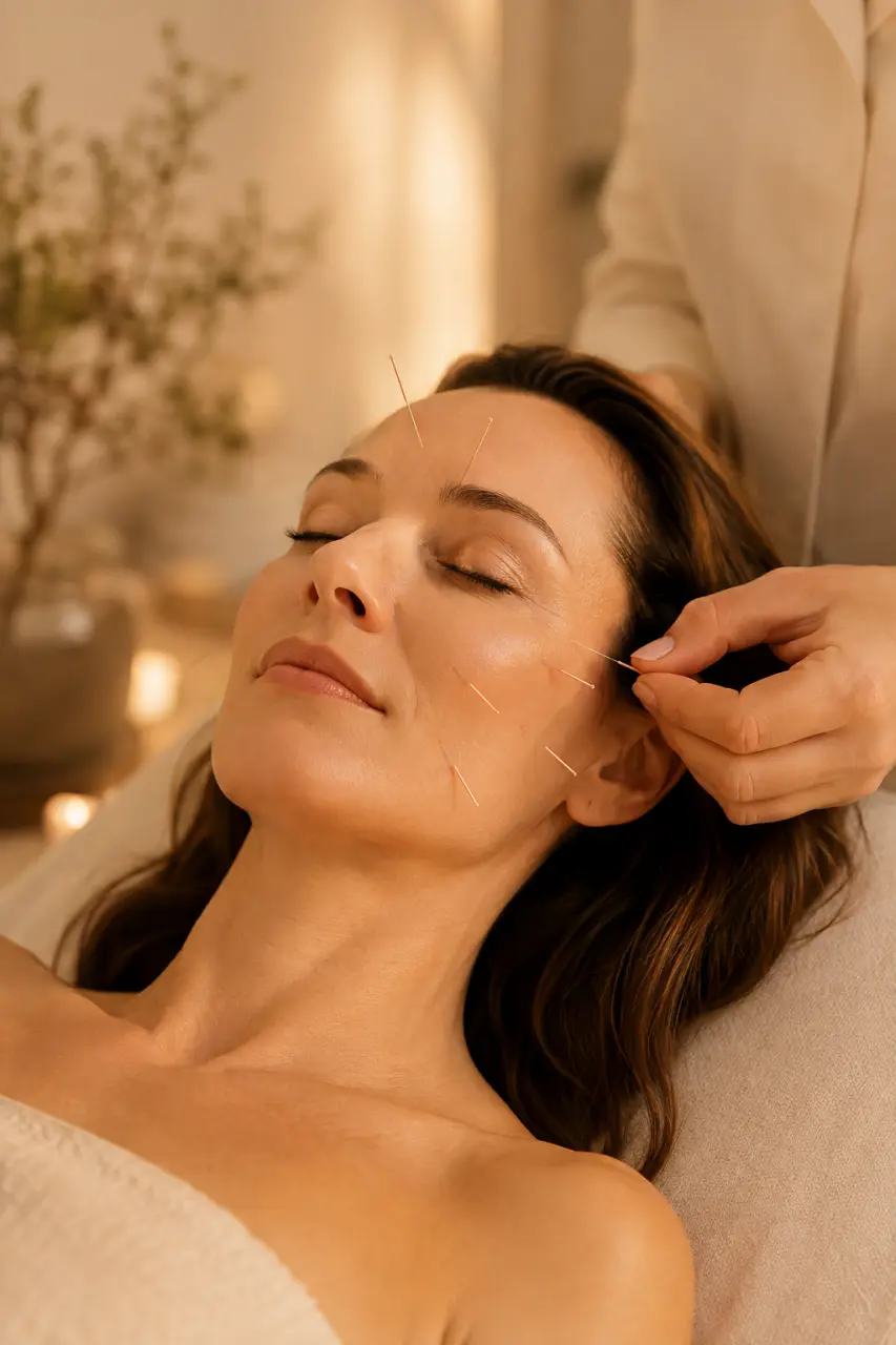 Acupuncture pour les rides du visage : stimuler collagène et microcirculation sans injections