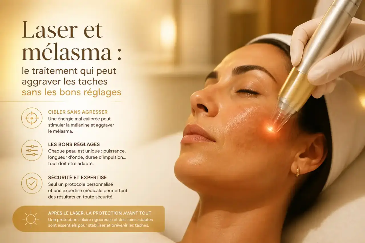 Laser et mélasma : le traitement qui peut aggraver les taches sans les bons réglages