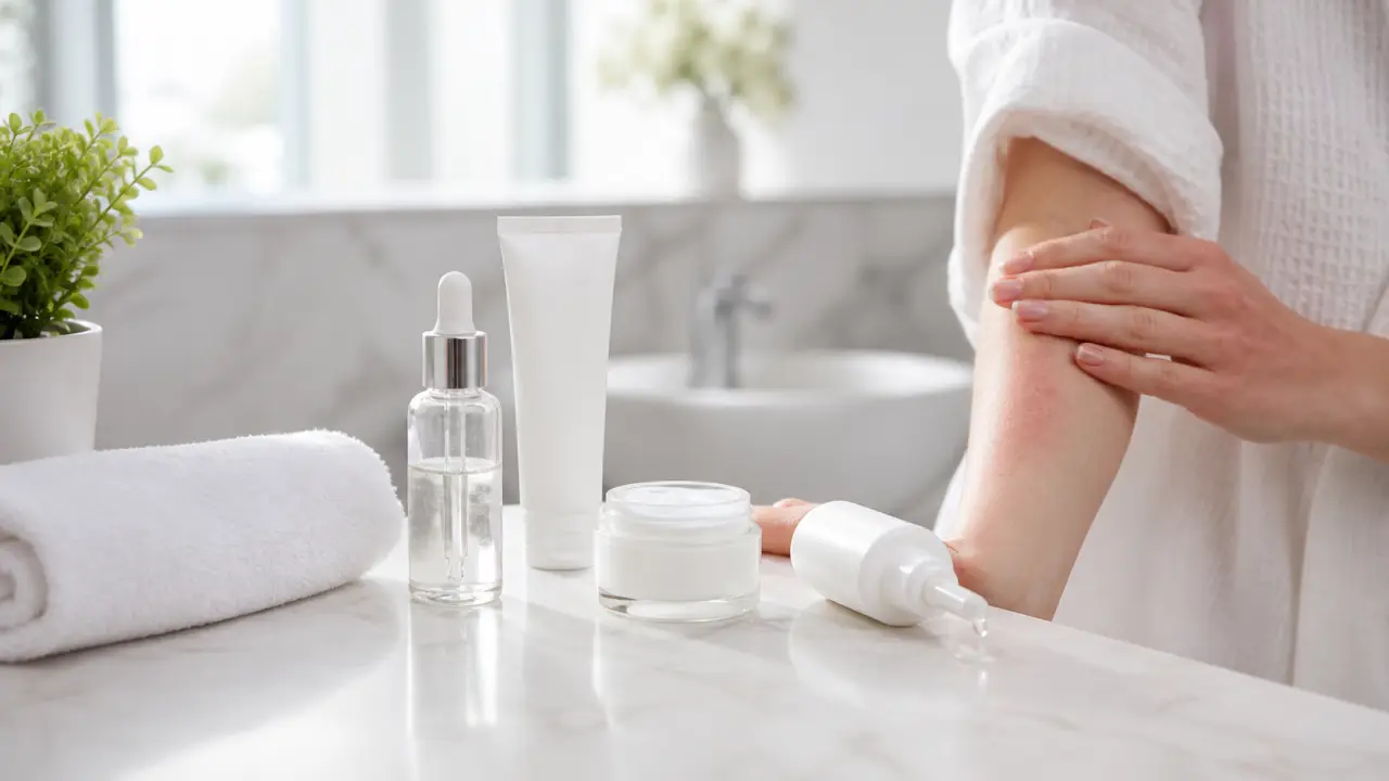 Femme au teint naturel et lumineux, geste doux sur le visage dans une ambiance claire et luxueuse