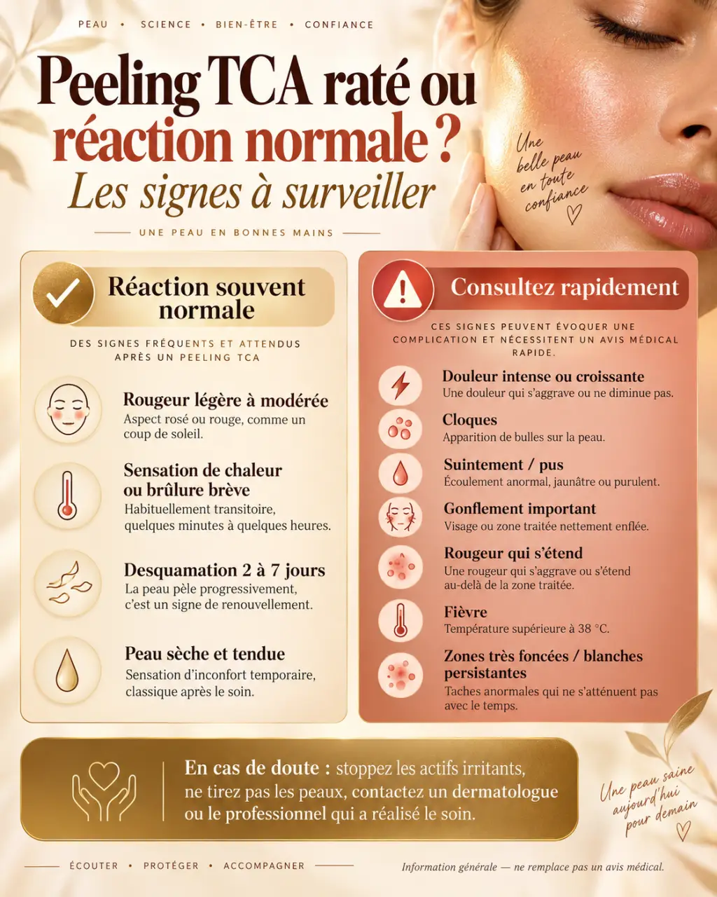 Peeling TCA raté ou réaction normale : les signes à surveiller