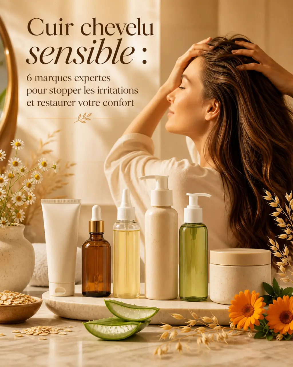 Cuir chevelu sensible : 6 marques expertes pour stopper les irritations et restaurer votre confort
