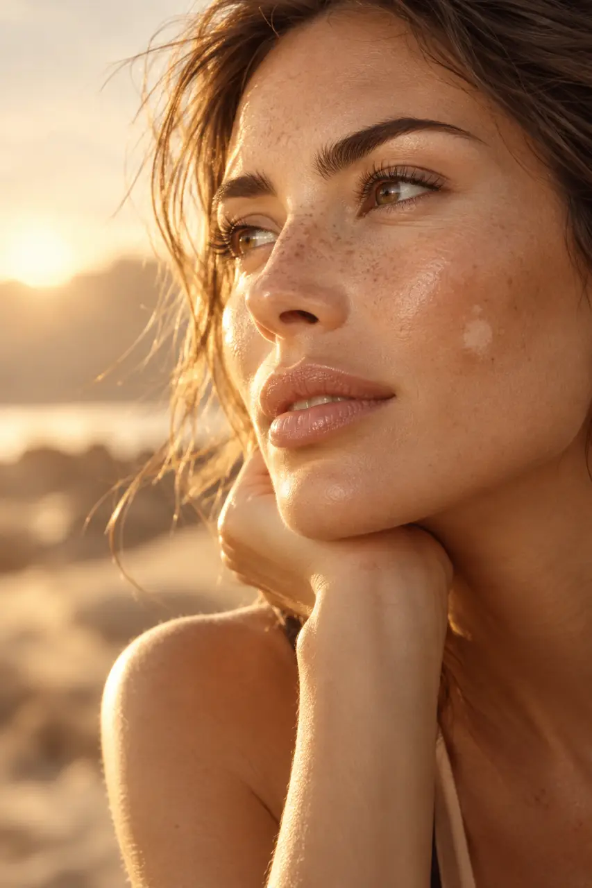 Une tache blanche après le soleil révèle souvent une cause déjà présente